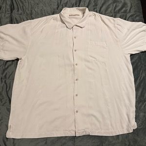 Men’s Xxl Tommy Bahama 100% Silk Hawaiian Button Up Short Sleeve Shirt
